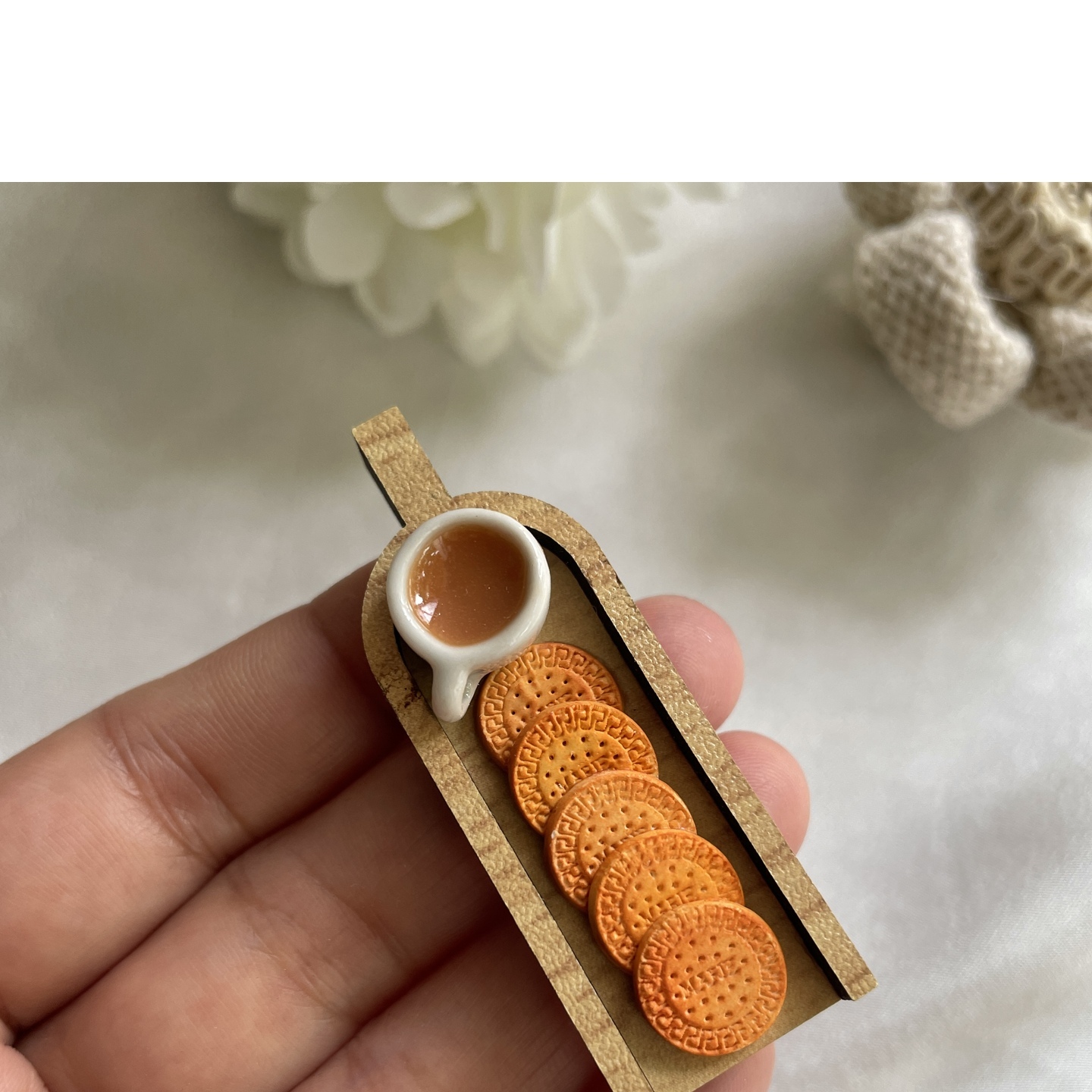Miniature Chai Marigold Breakfast Magnet