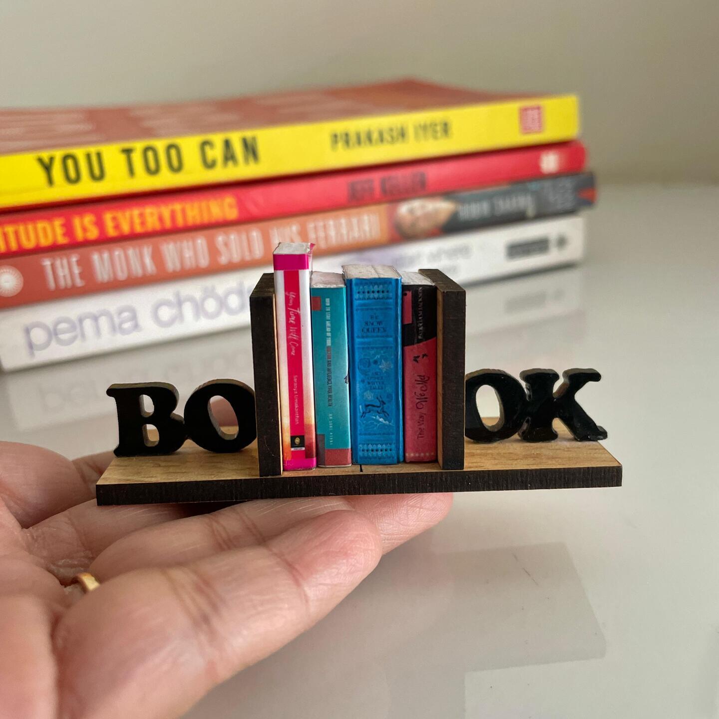 Miniature Bookshelf Fridge Magnet