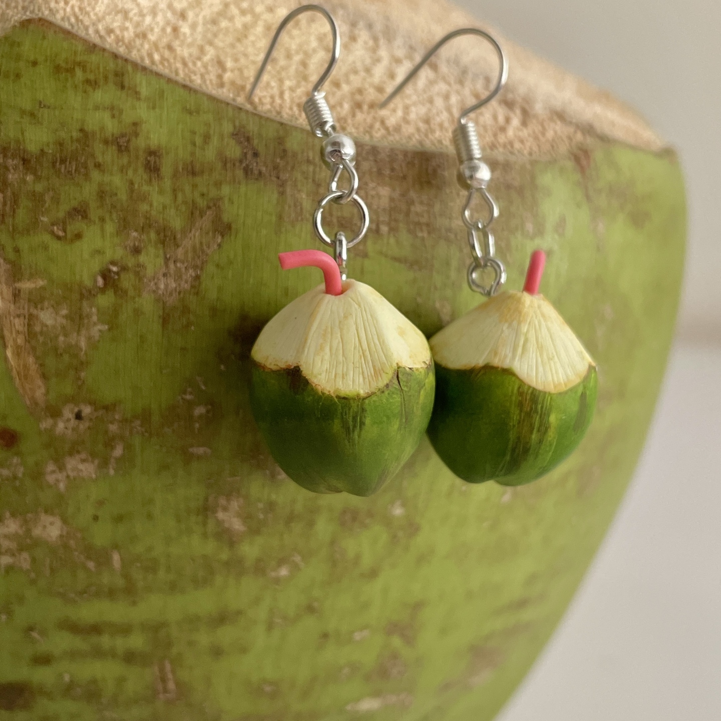 Miniature Coconut Water Earrings