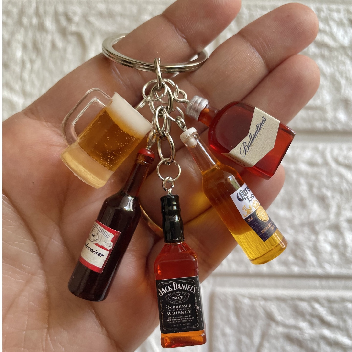 Miniature Whiskey Combo Keychain