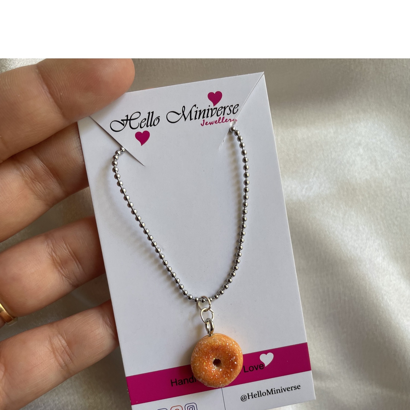 Miniature Donuts Necklace