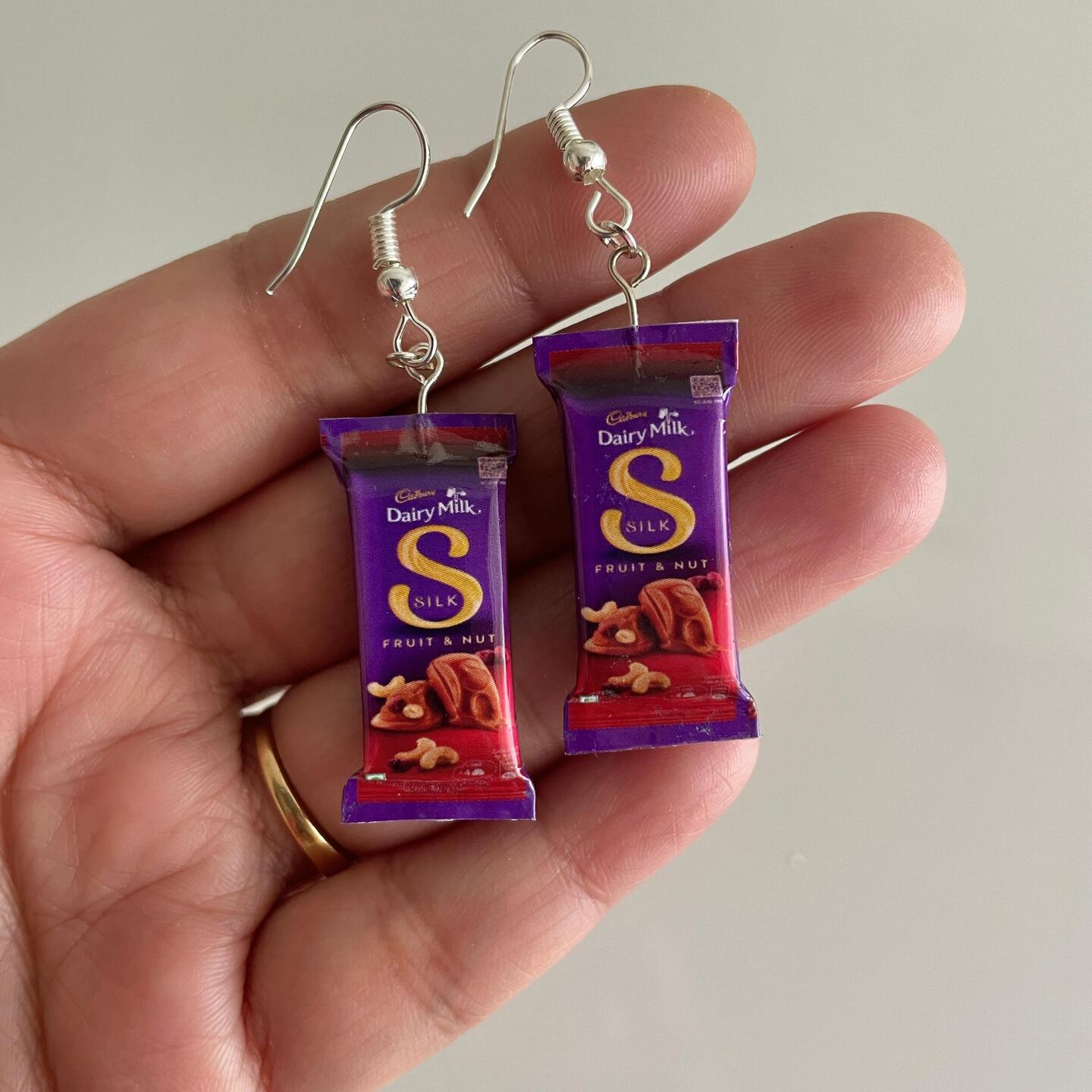 Miniature Diarymilk Silk Fruit & Nut Earrings