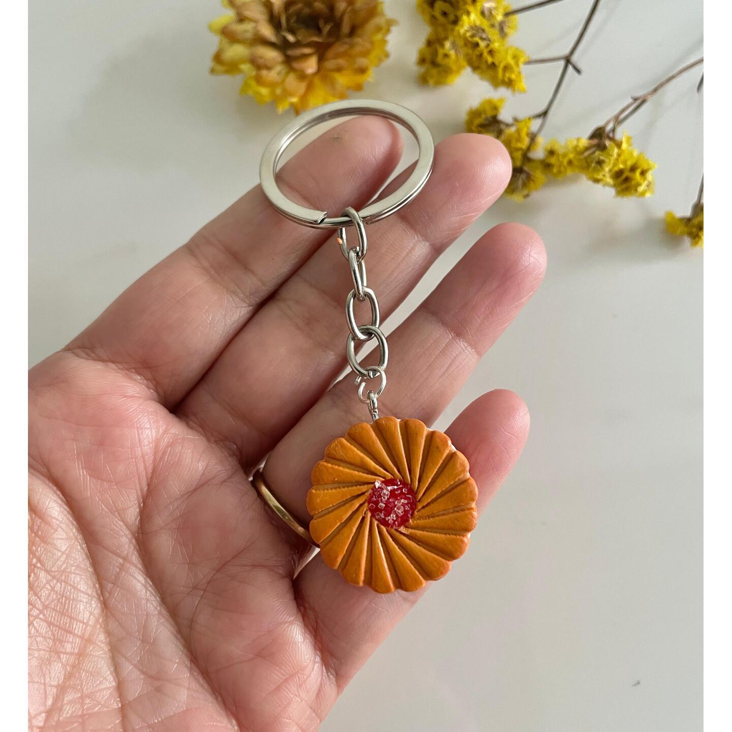 Miniature Jim jam Biscuit Keychain 