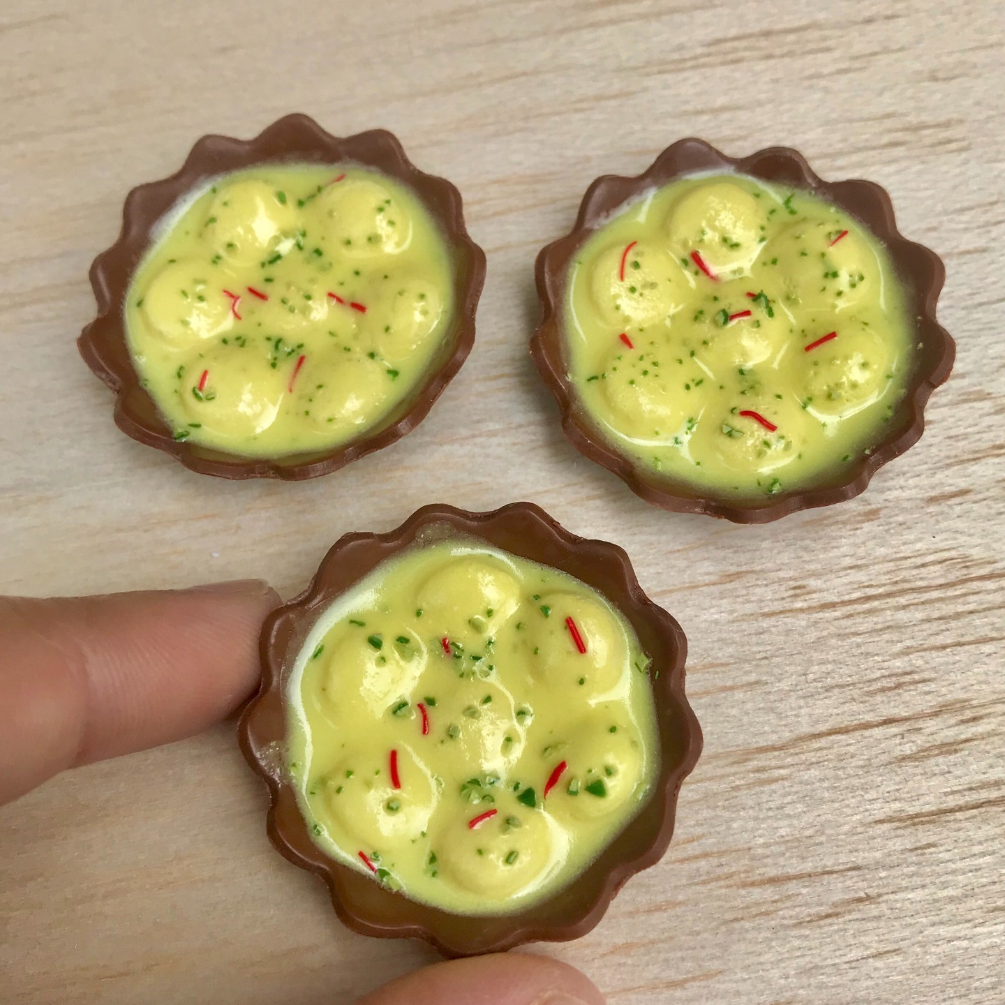 Miniature Rasmalai Fridge Magnet