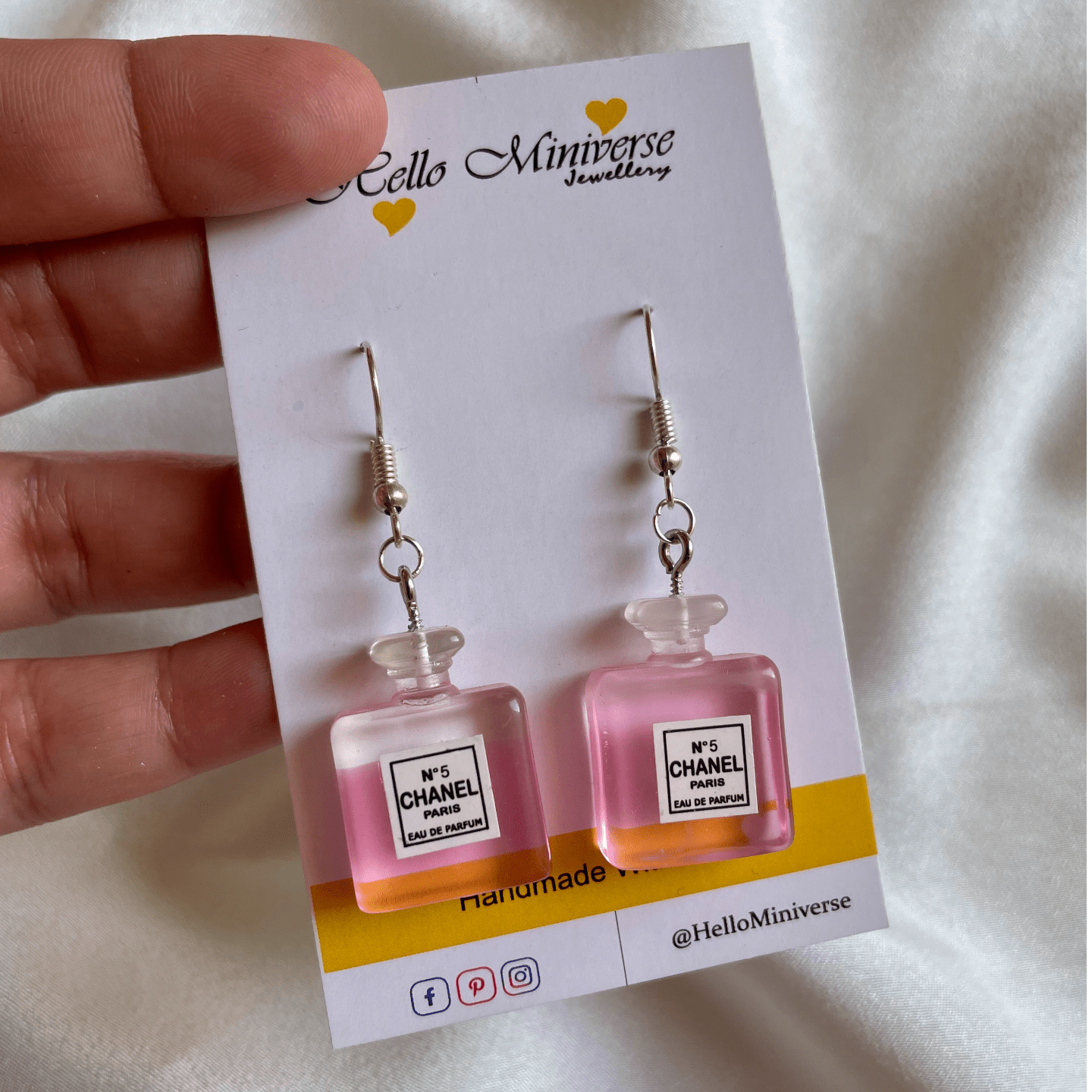 Miniature N  5 Chanel Perfume Earrings
