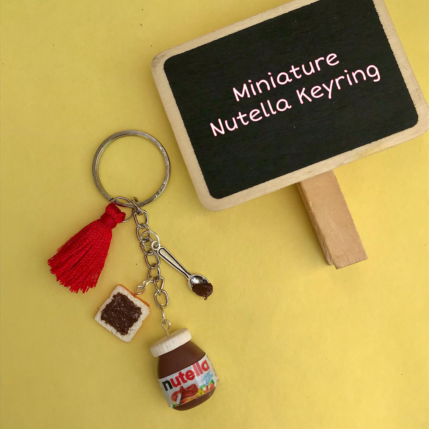 Miniature Nutella Keychain