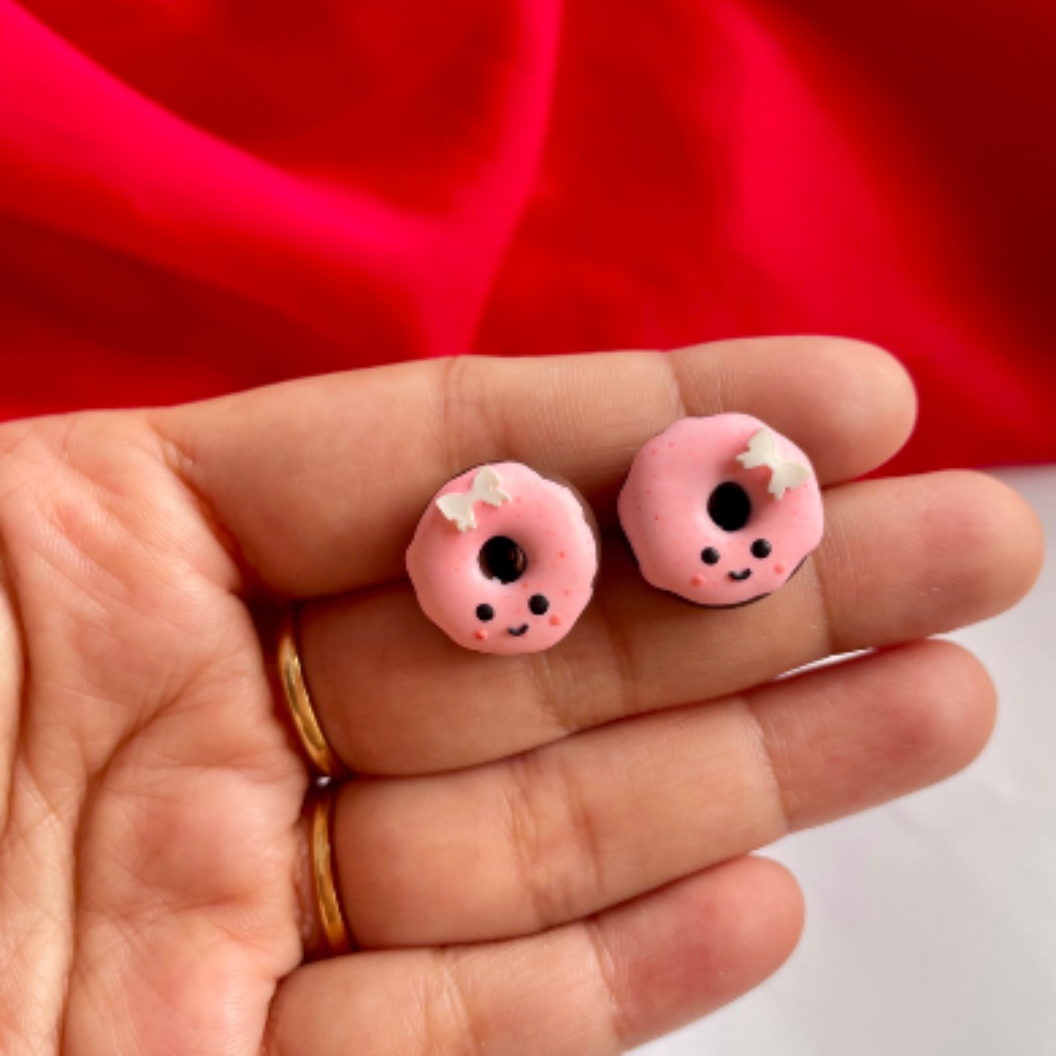 Miniature Donut Studs