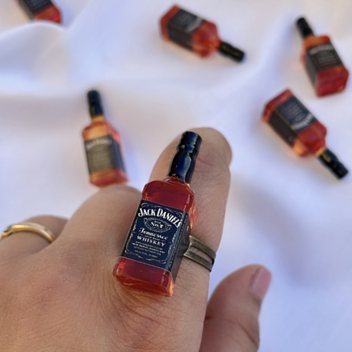 Miniature Jack Daniels Ring
