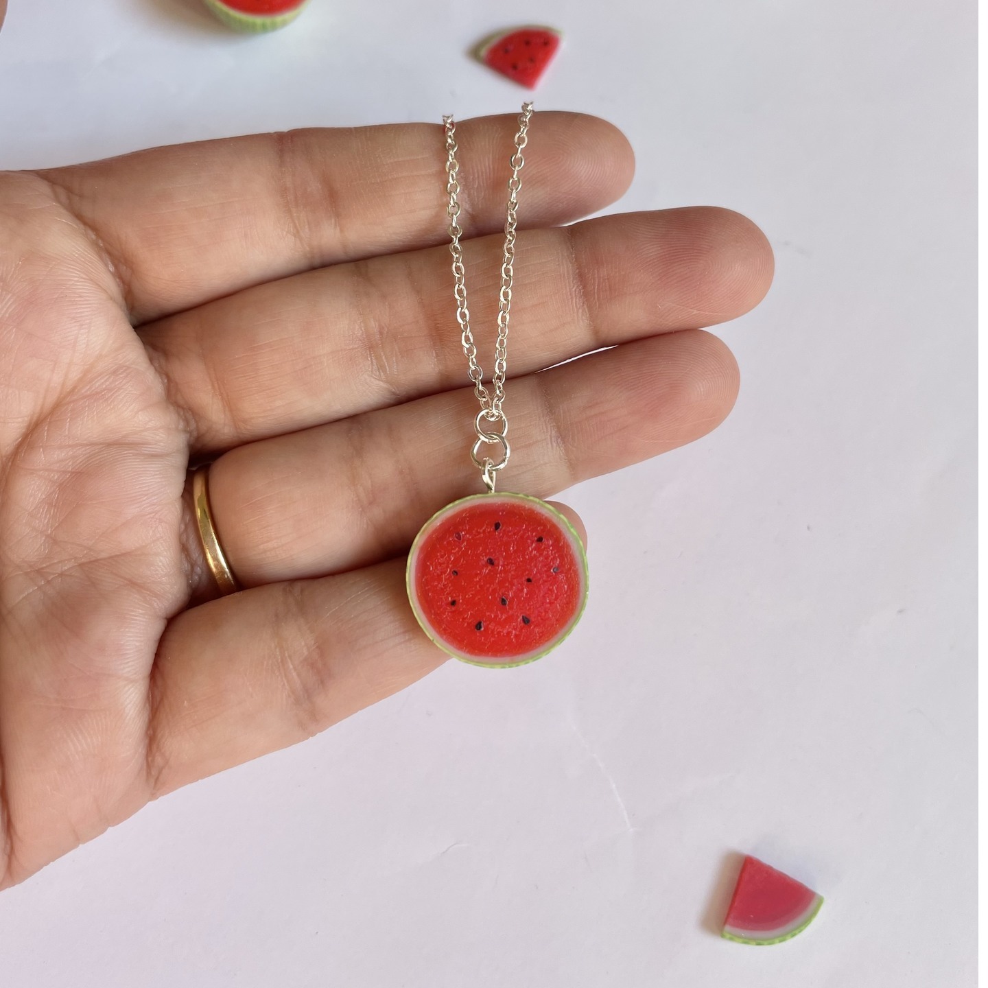 watermelon necklace