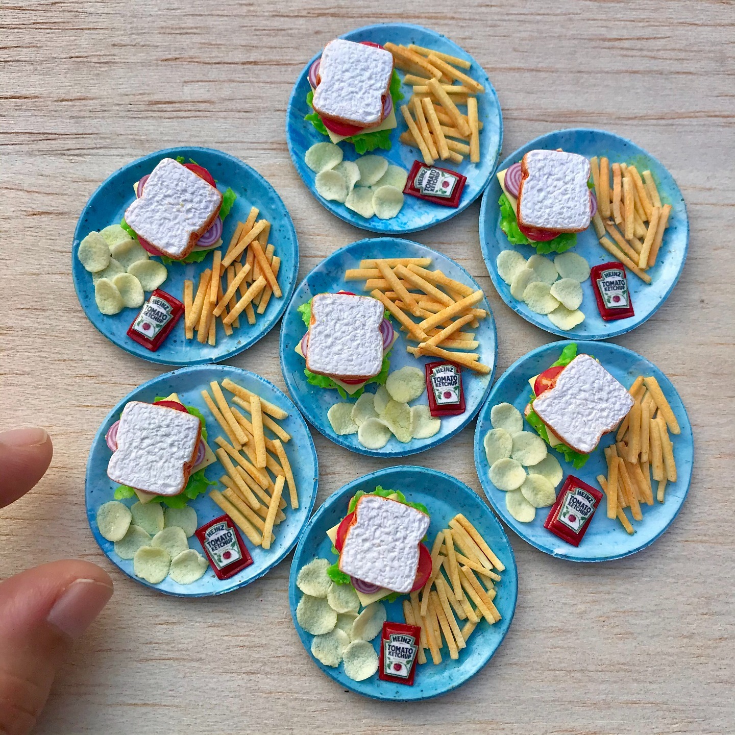 Miniature Cheese Sandwich Fridge Magnet