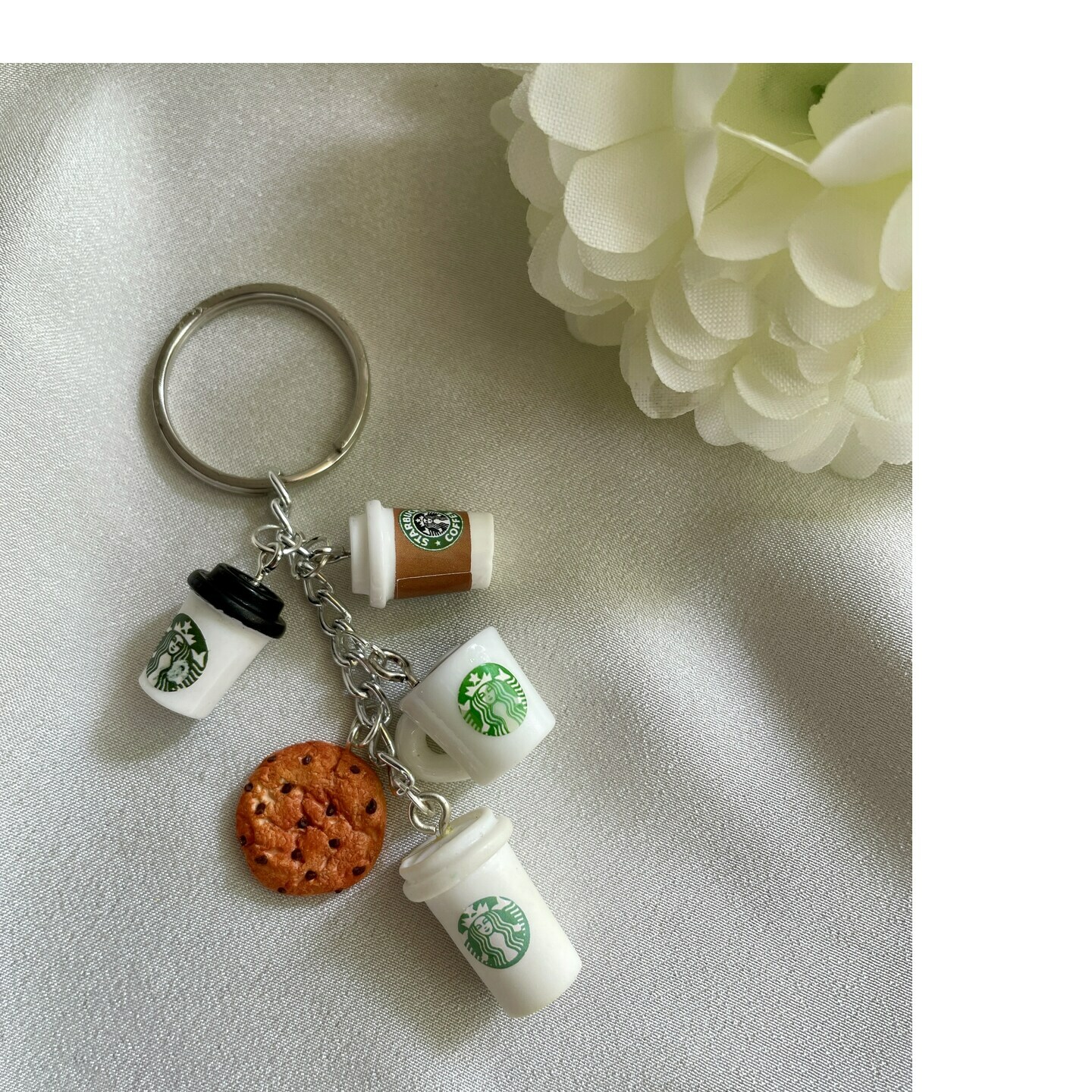 Miniature Starbucks House Keychain