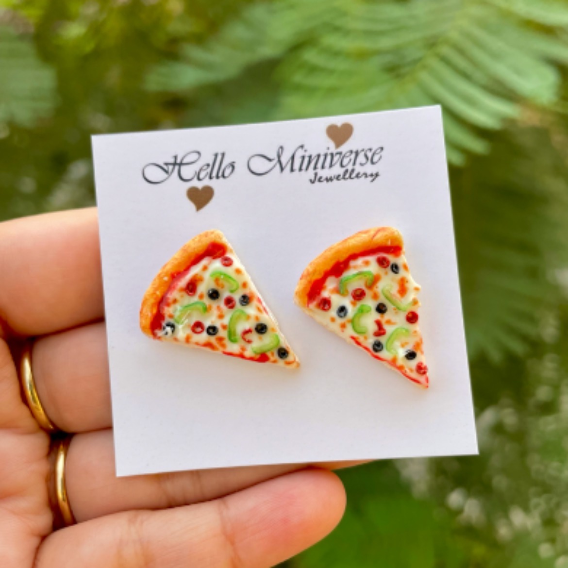 Miniature Pizza Studs