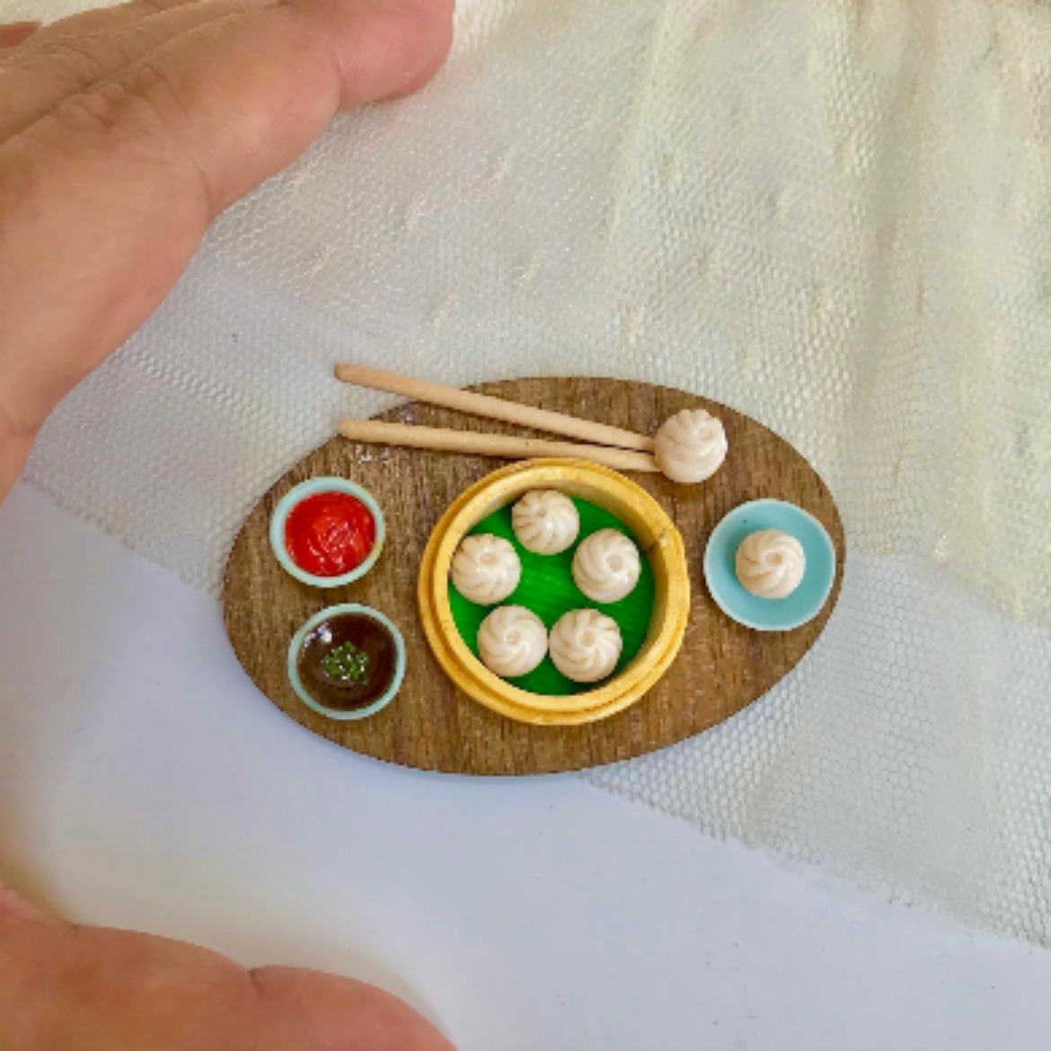 Miniature Momos Fridge Magnet