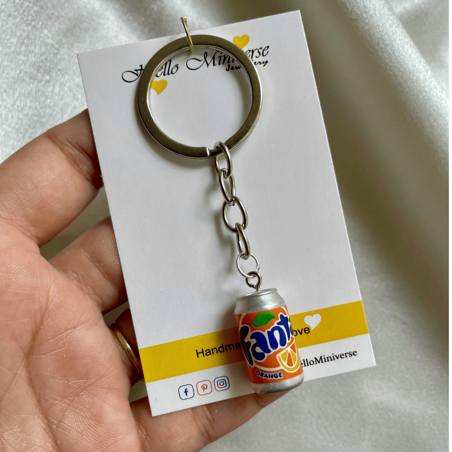 Miniature Fanta Can Keychain 