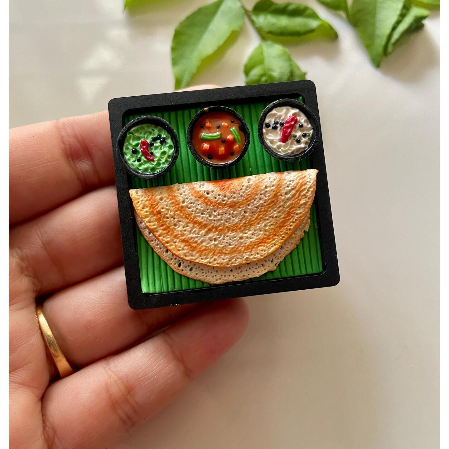 Miniature Masala Dosa Fridge Magnet