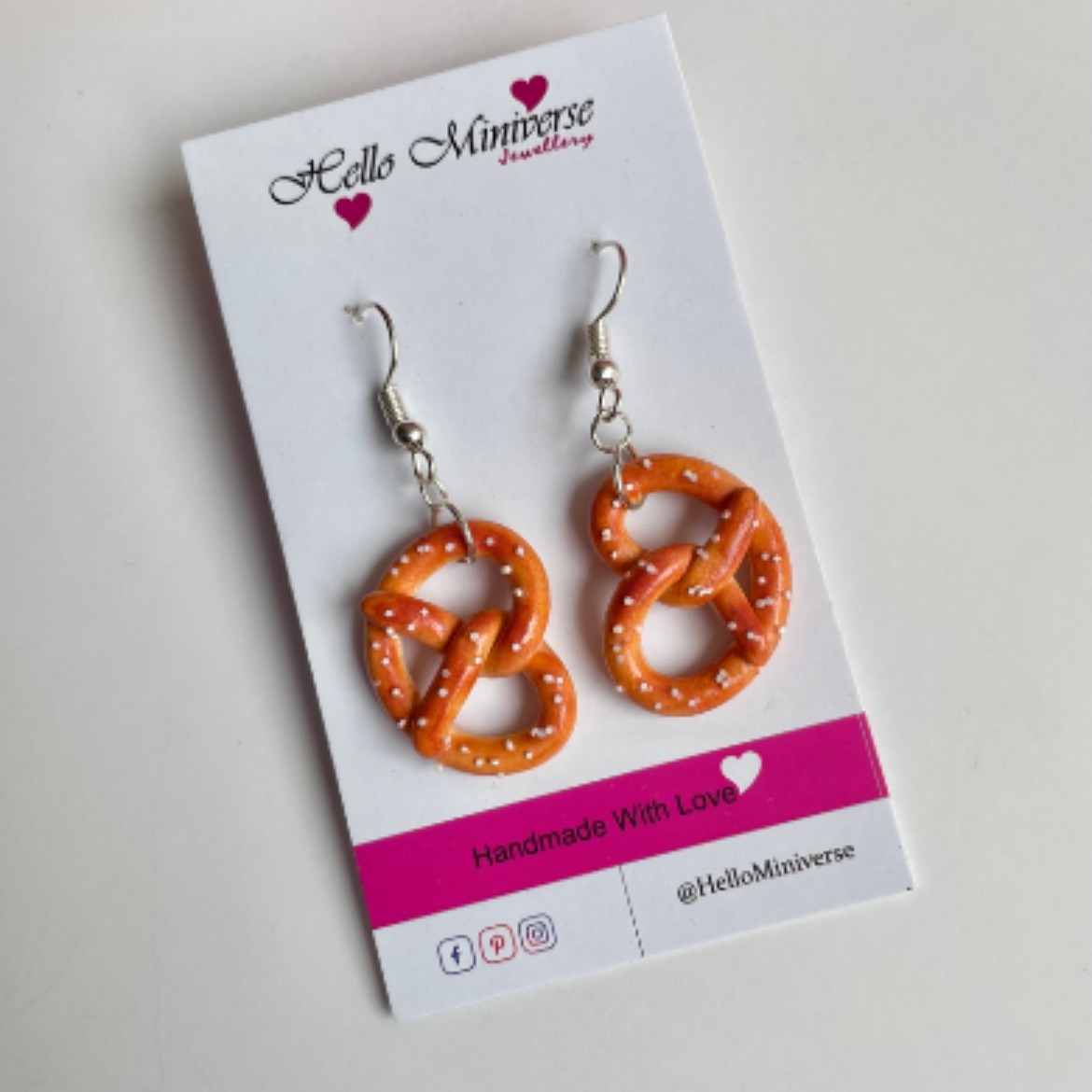 Miniature Pretzel Earrings