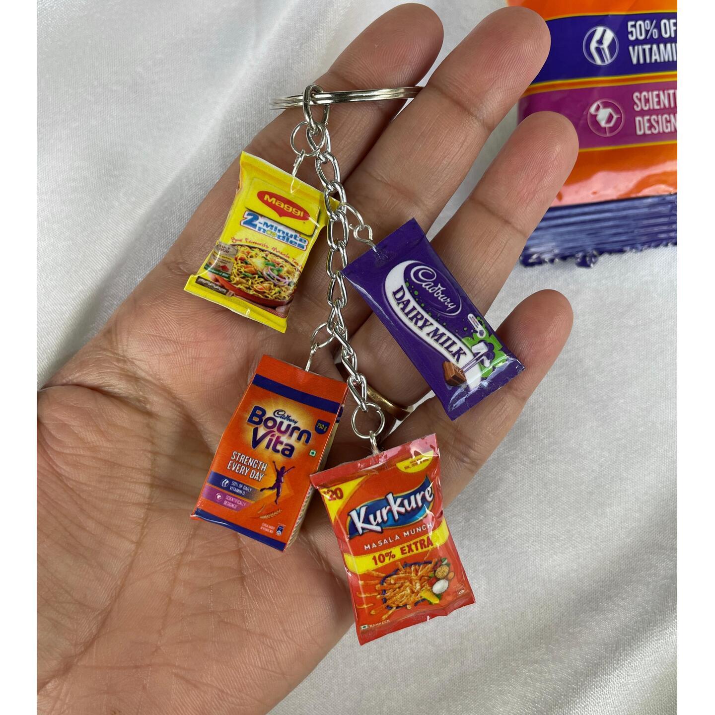 Miniature Customise Snacks Keychain