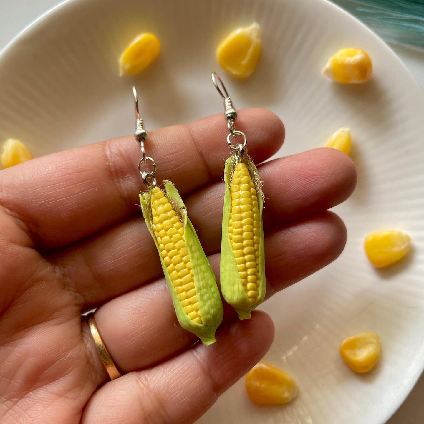 Miniature Corncob Earrings 