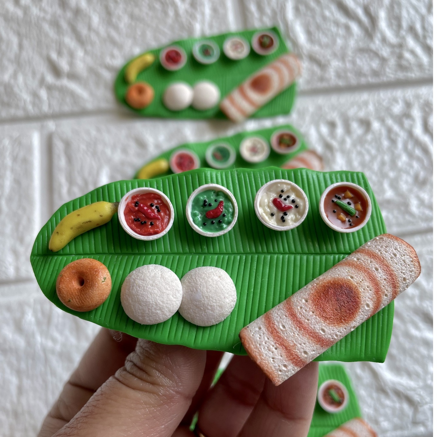 Miniature South India Breakfast Magnet