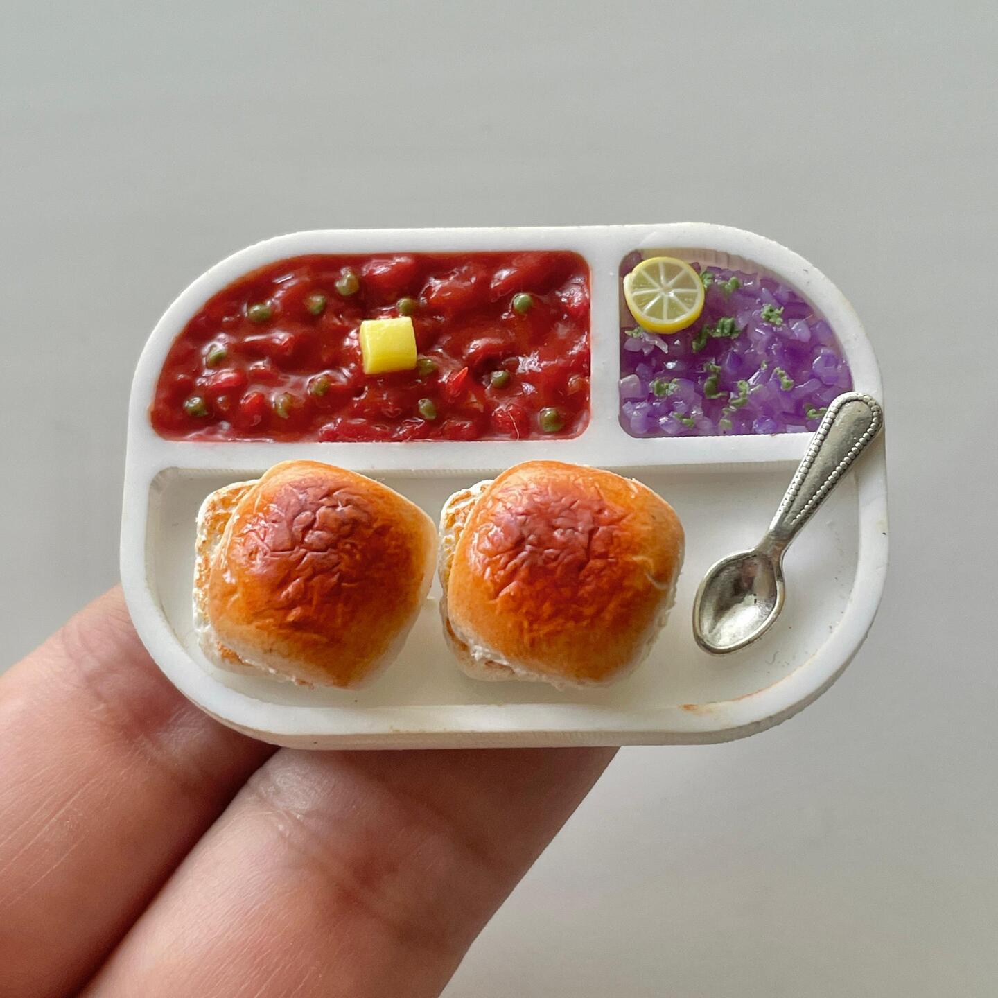 Miniature Pavbhaji Fridge Magnet