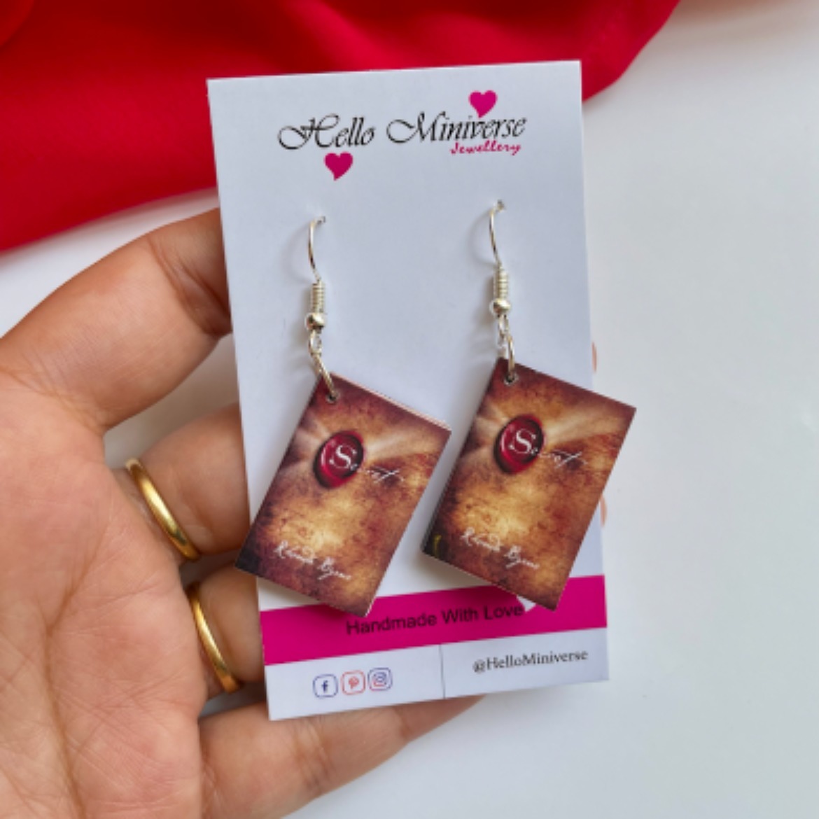 The Secret Book Earrings