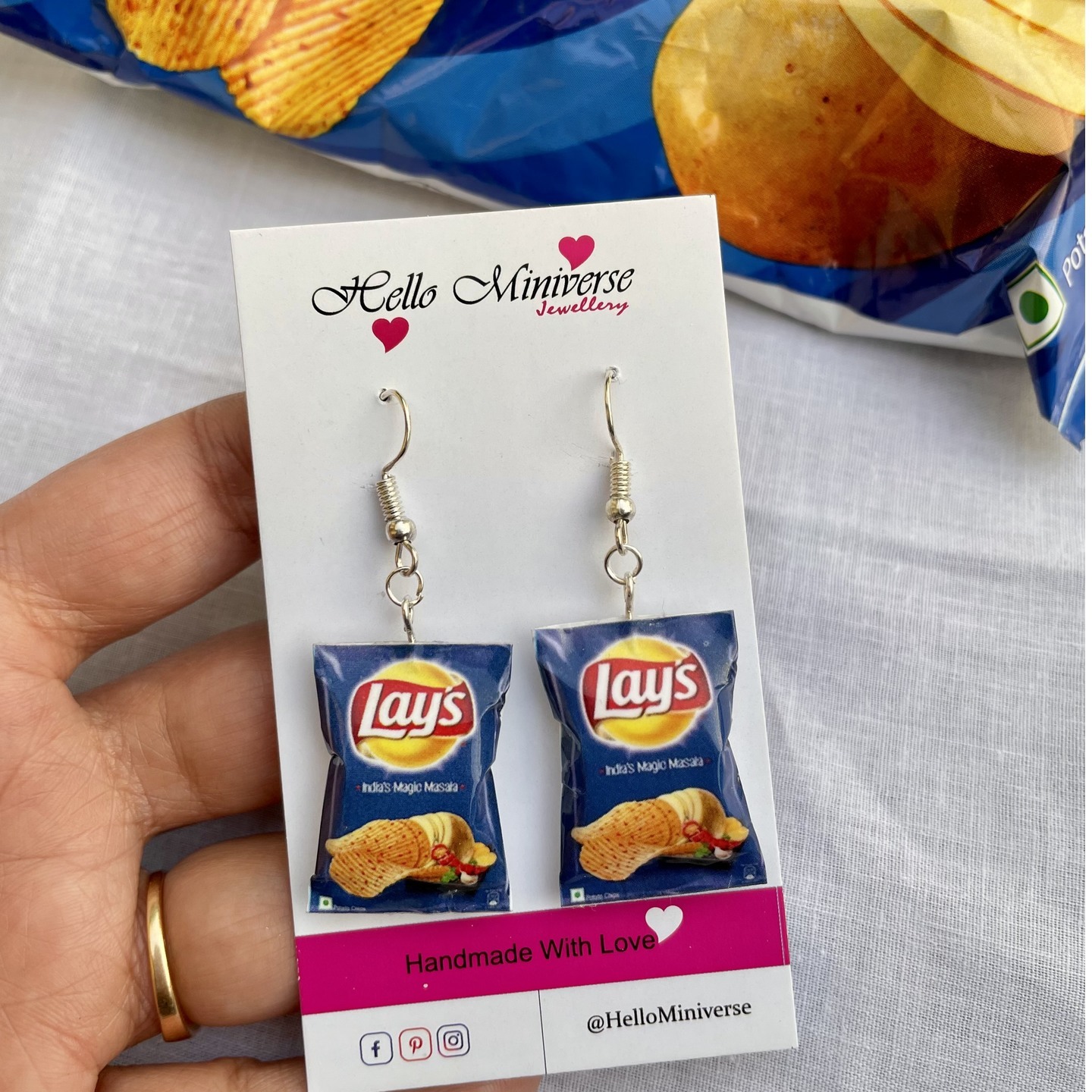 Lays Indian Magic Masala Flavour Earrings