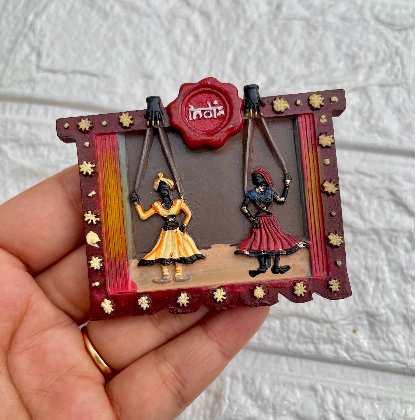 Rajasthan Kathputli India Fridge Magnet