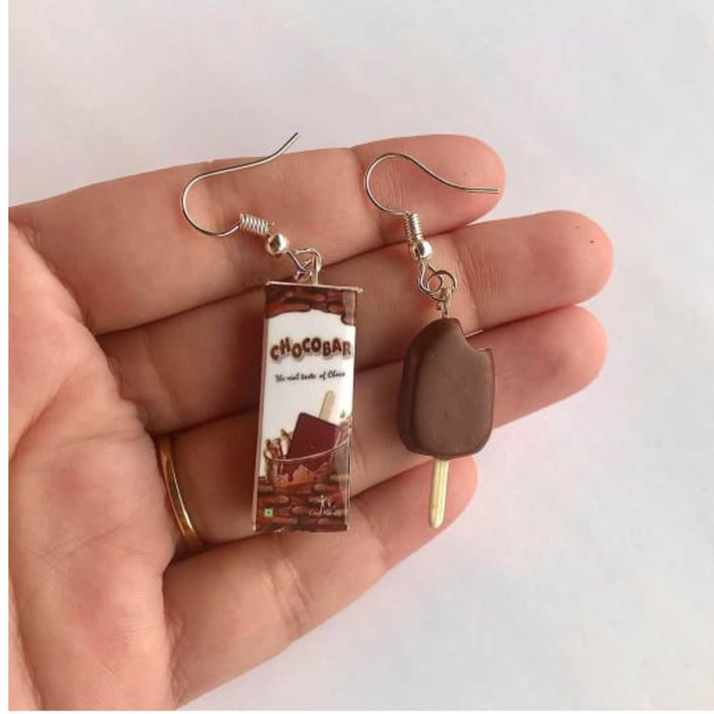 Miniature Chocobar Icecream Earrings