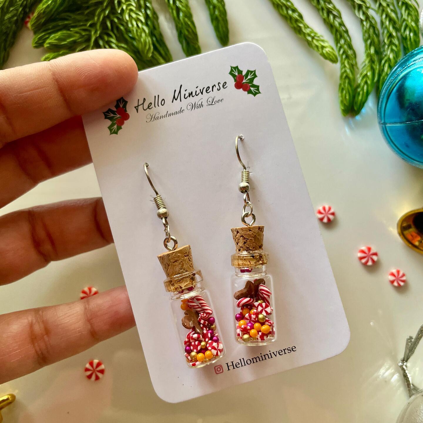 Miniature Mixed Candy Jar Earrings