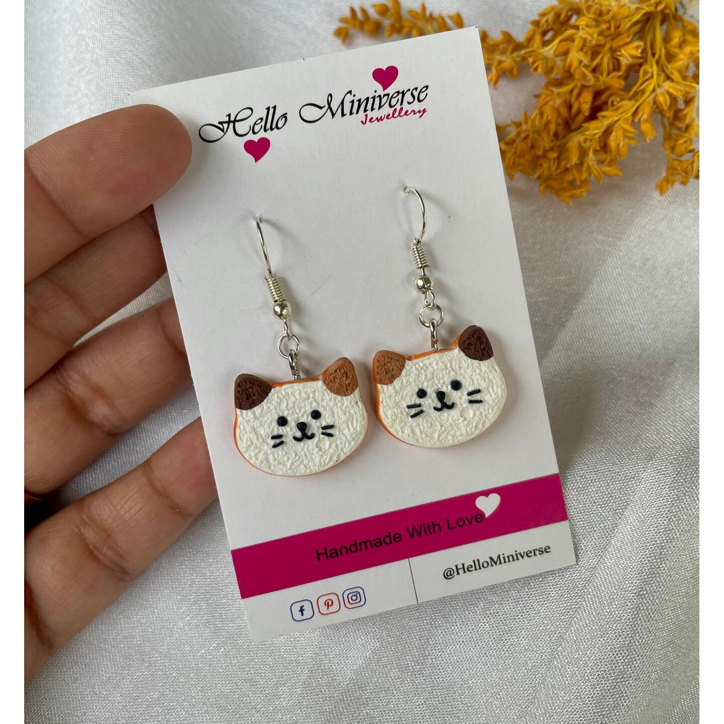 Miniature Kitten Earrings