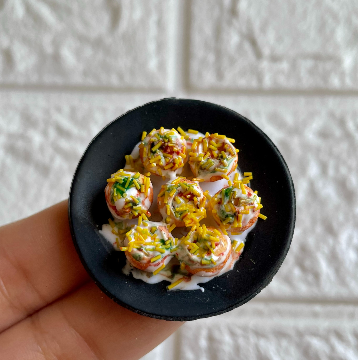 Miniature Dahi Puri Fridge Magnet