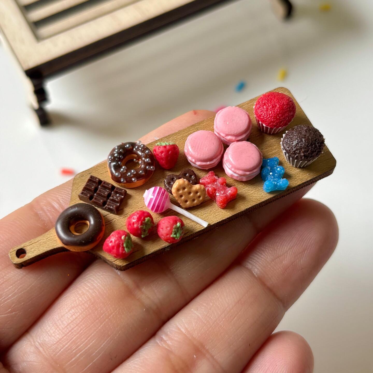 Miniature Dessert platter Fridge Magnet