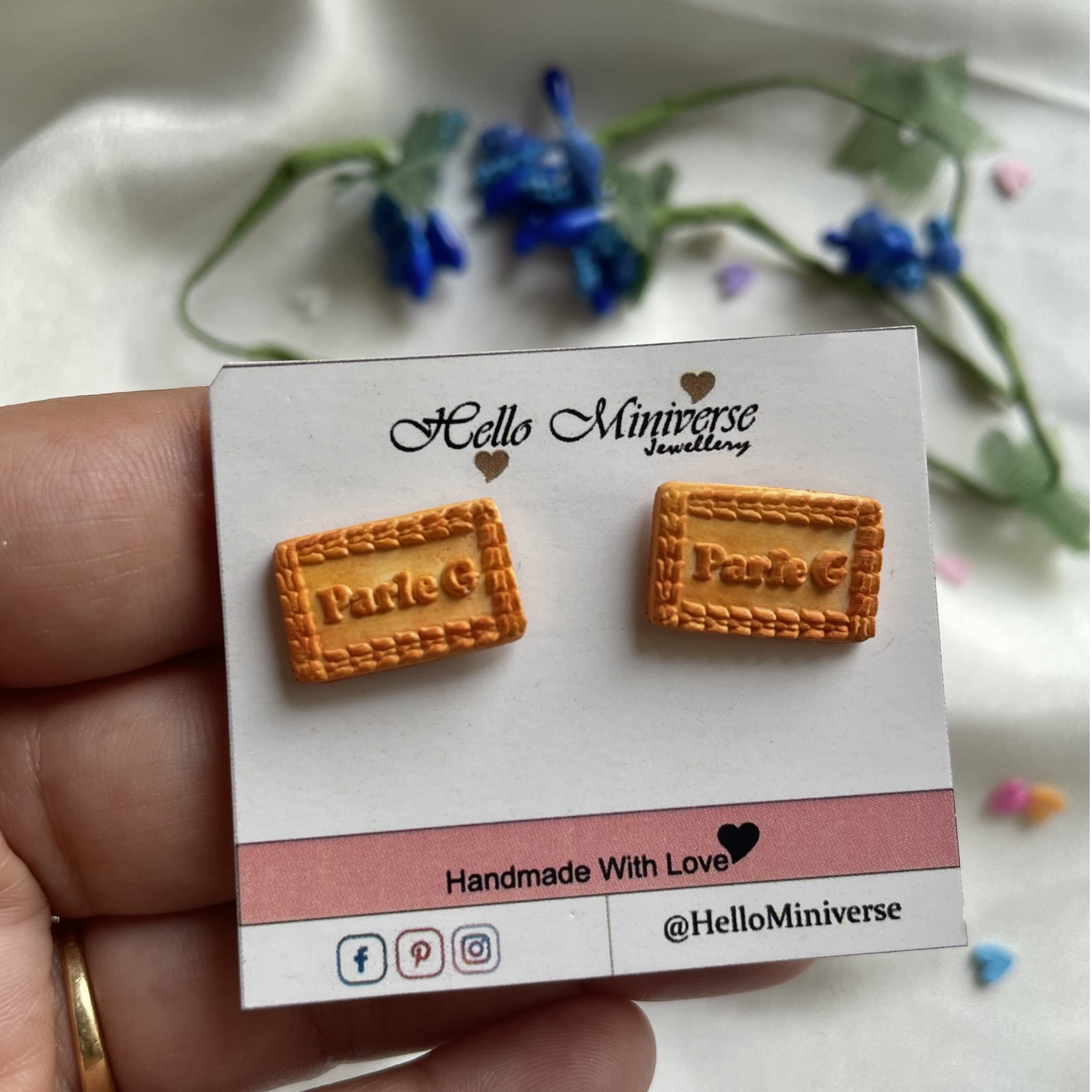 Miniature Parle-G Biscuit Studs