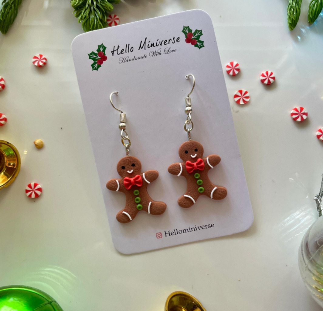 Miniature Ginger Bread Earrings
