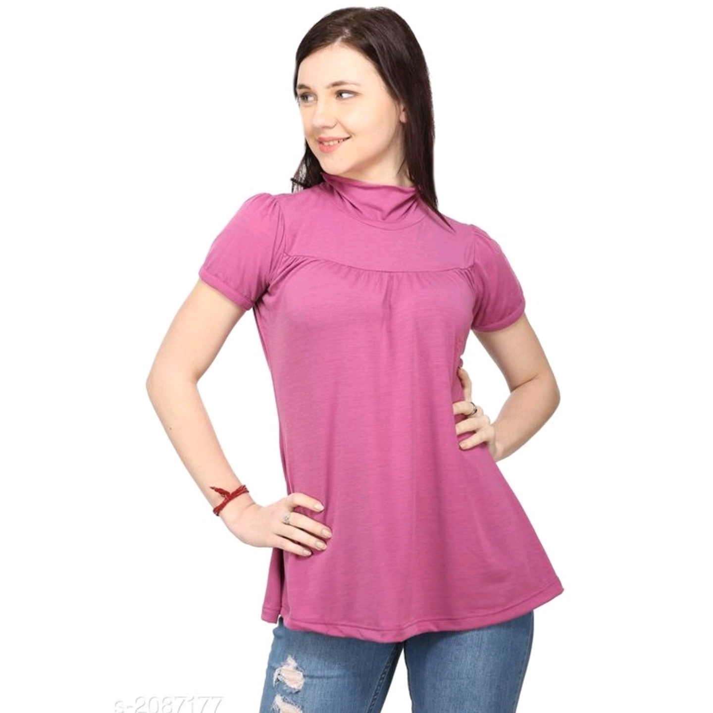 Fancy Cotton Blend Women's Top