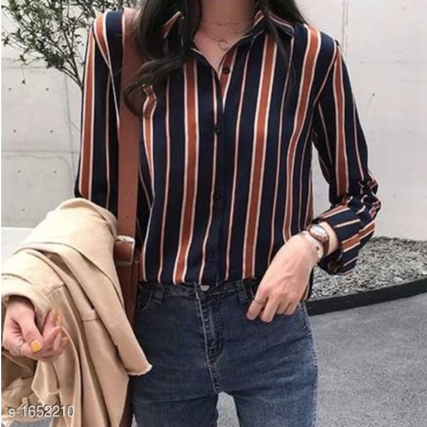 Aria Trendy Polyester Blend Solid Shirts