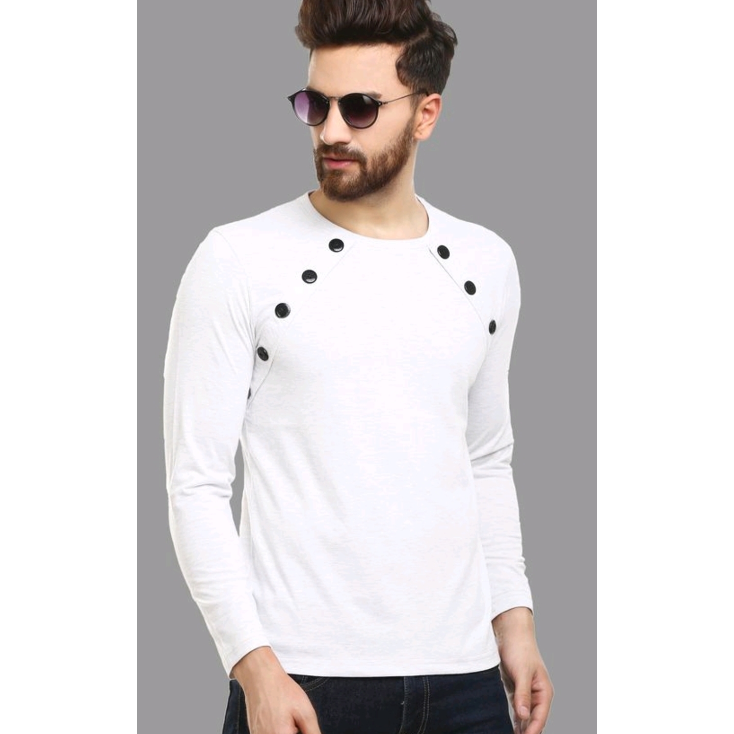 Stylish Full Sleeve Men's T-Shirt