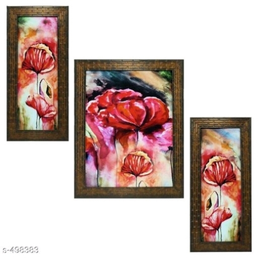 Stylish Wall Paintings (Set Of 3)