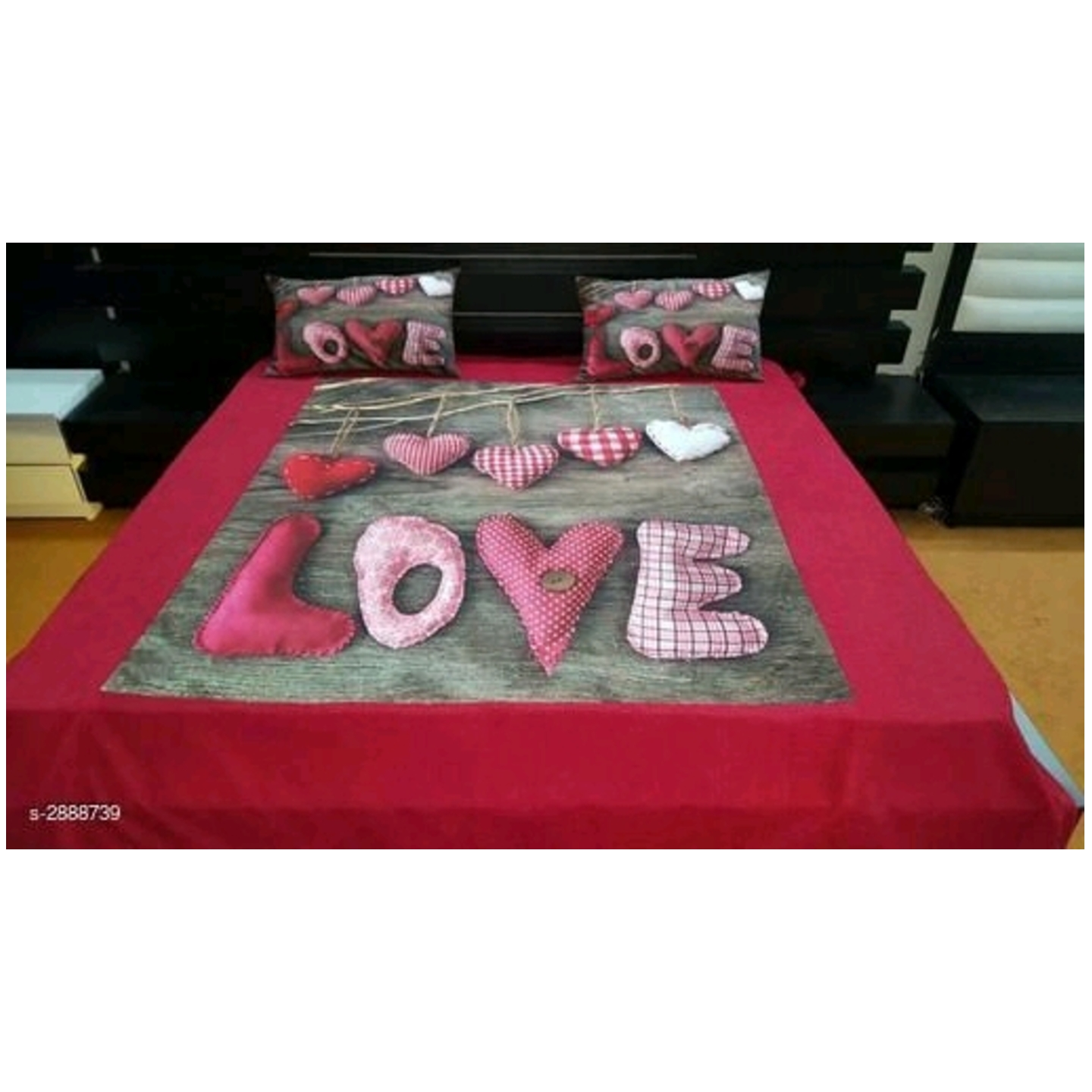  Velvet Printed Double Bedsheets