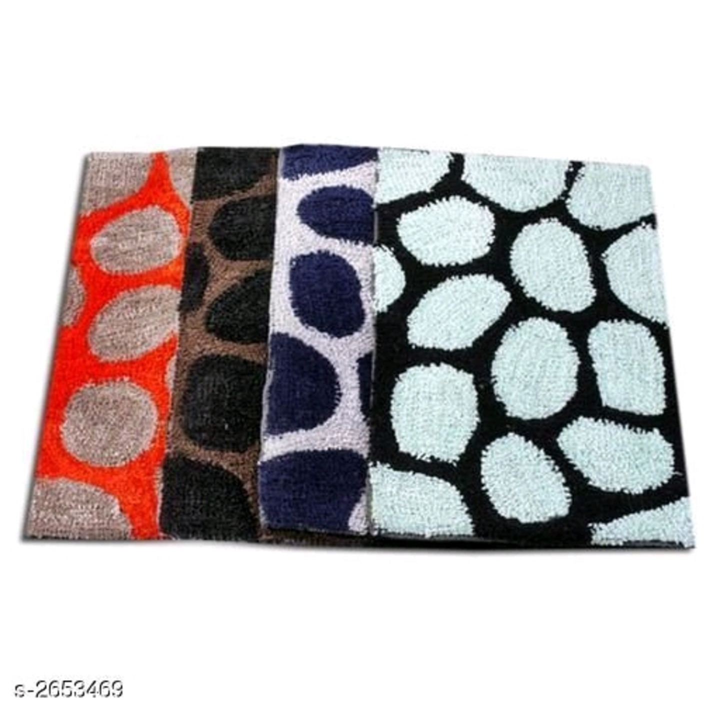  Stylish Cotton Doormats Combo of 4