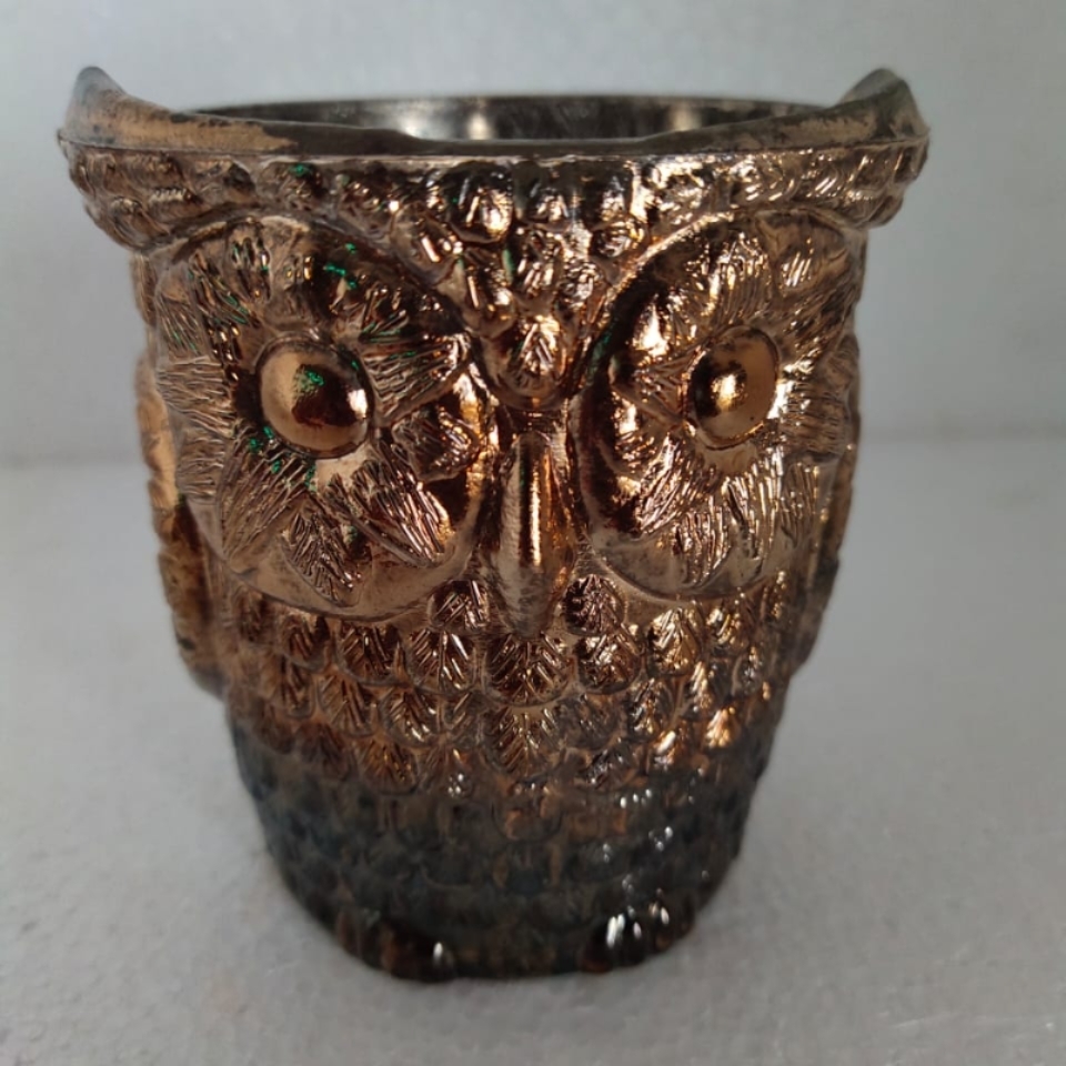 Antique Owl Votive 