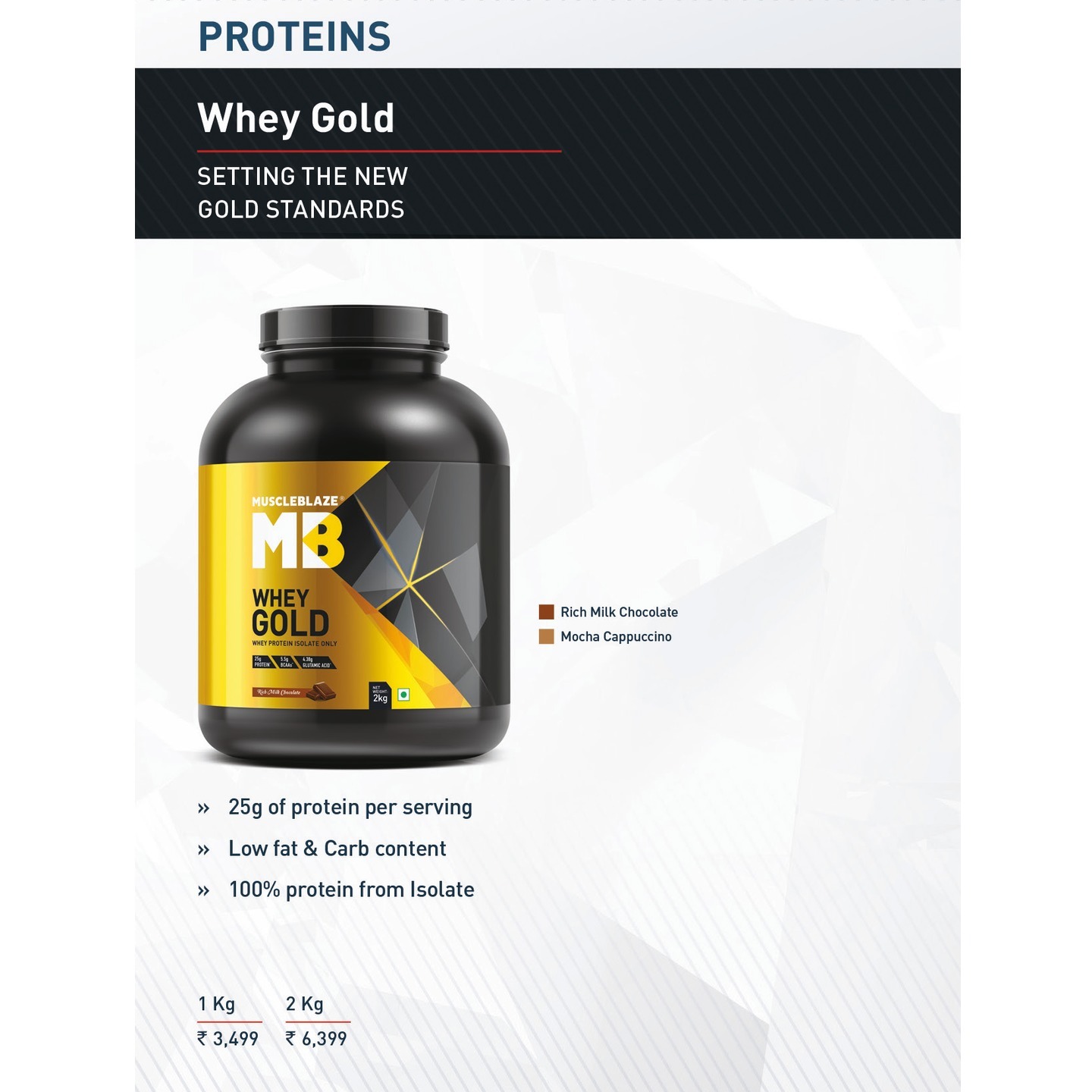 MastMart MuscleBlaze Whey Gold Protein - Price applicable on min. 2 Qty.