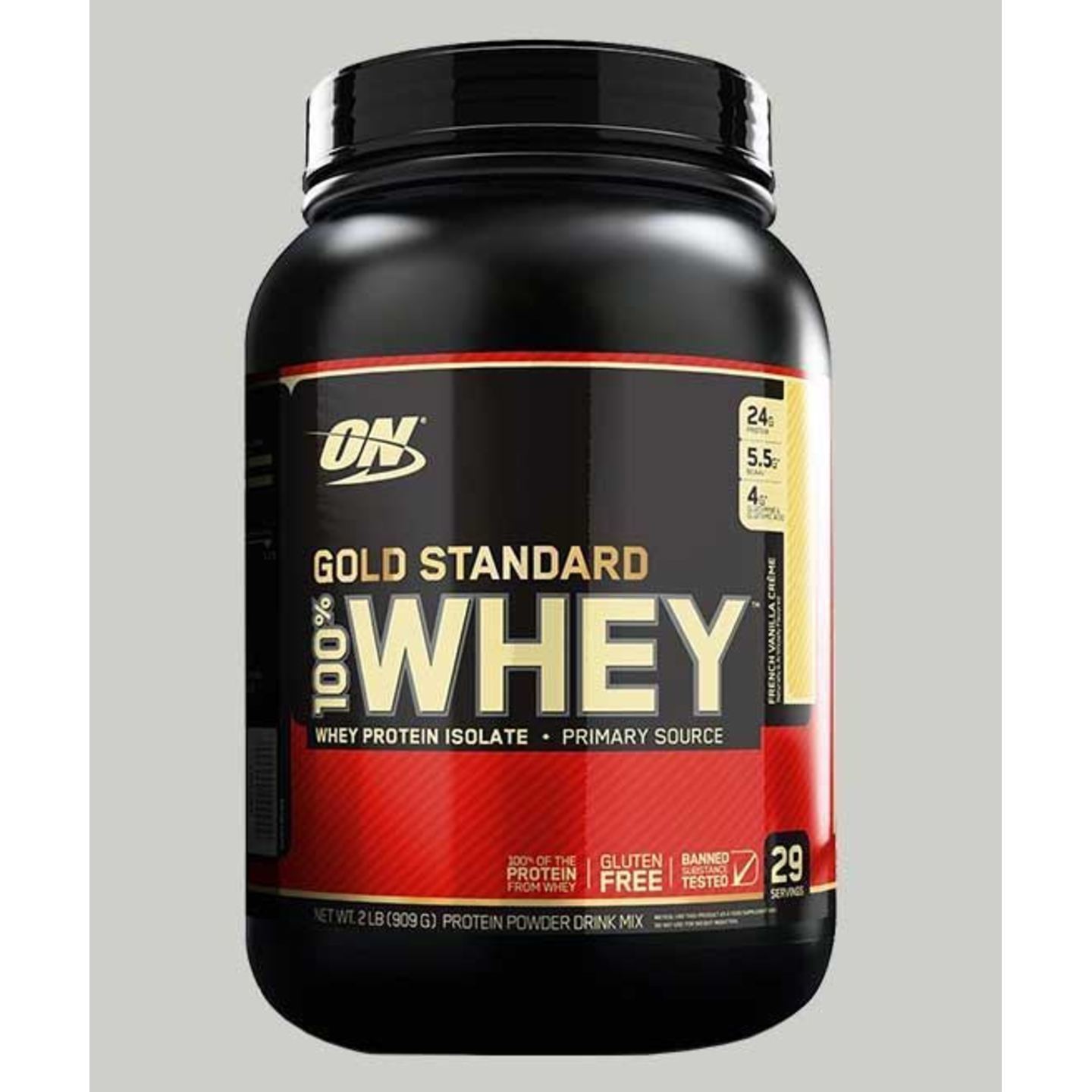 WellnessMart ON 100 Gold Standard Whey Protein Strawberry Banana 2 lbs