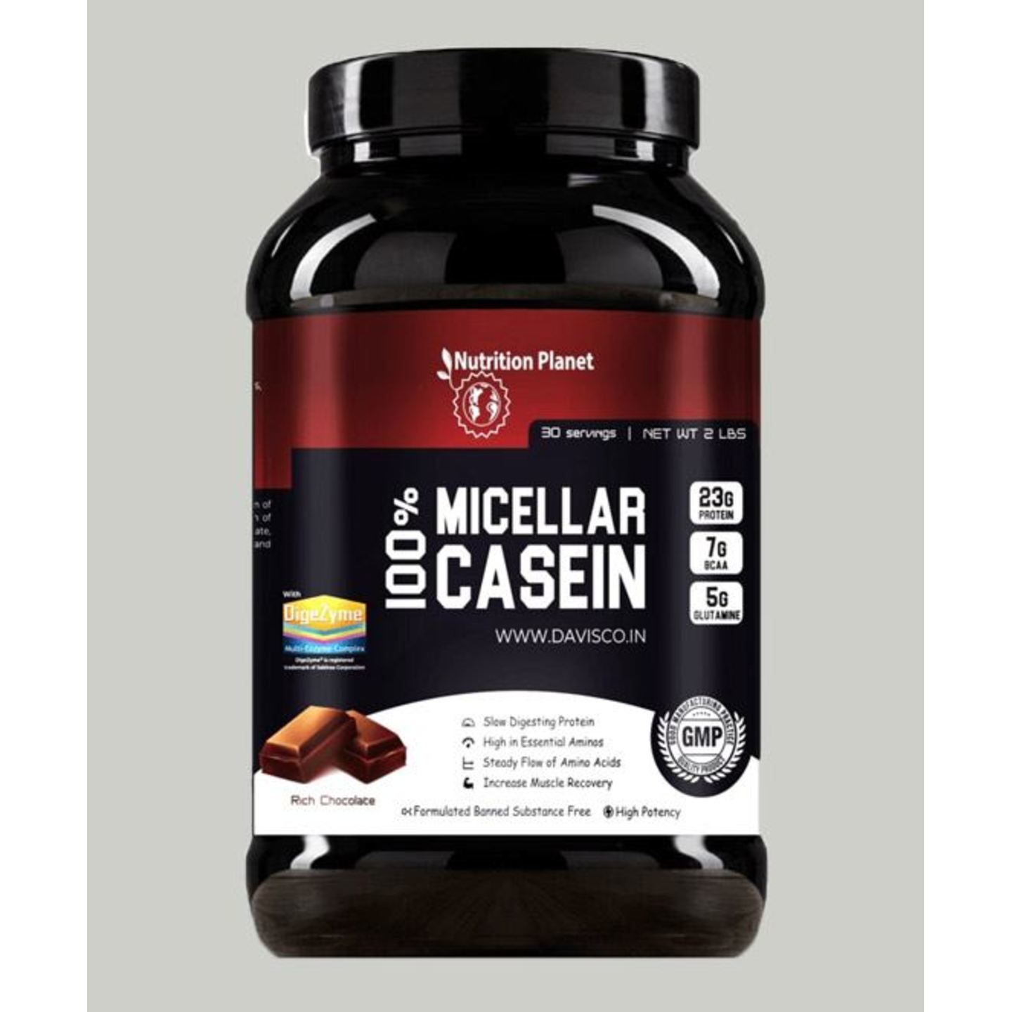 WellnessMart Nutrition Planet - 100 Micellar Casein Chocolate 2lbs