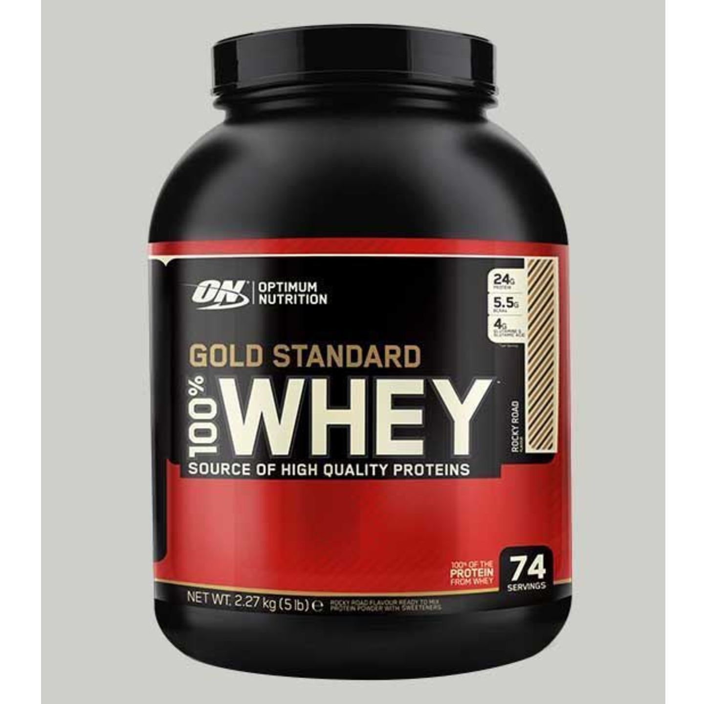 WellnessMart ON 100 Gold Standard Whey Protein Rocky Road 5 lbs