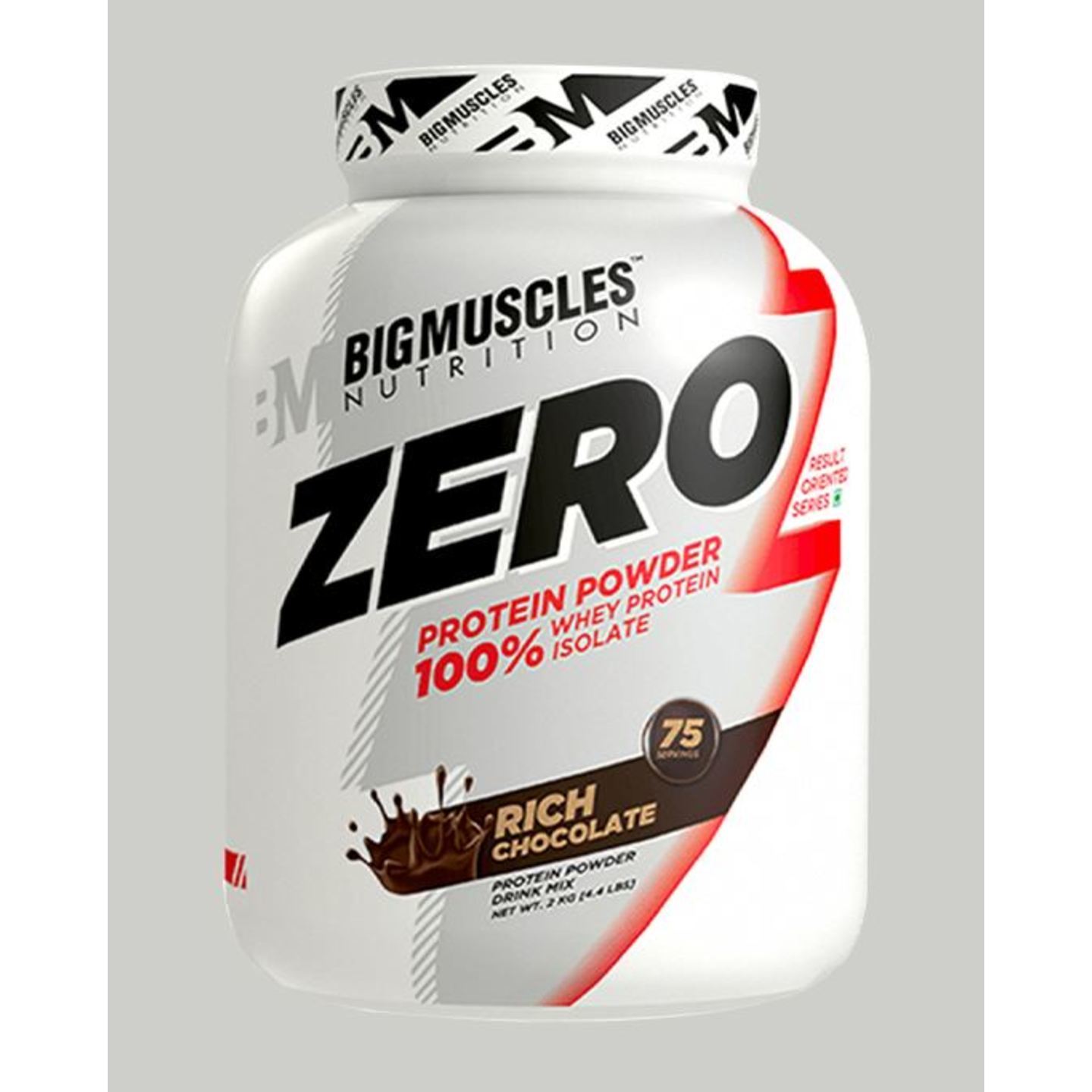 MastMart Bigmuscles Nutrition ZERO Protein Powder from 100 Whey Isolate Rich Chocolate 4.4 lbs