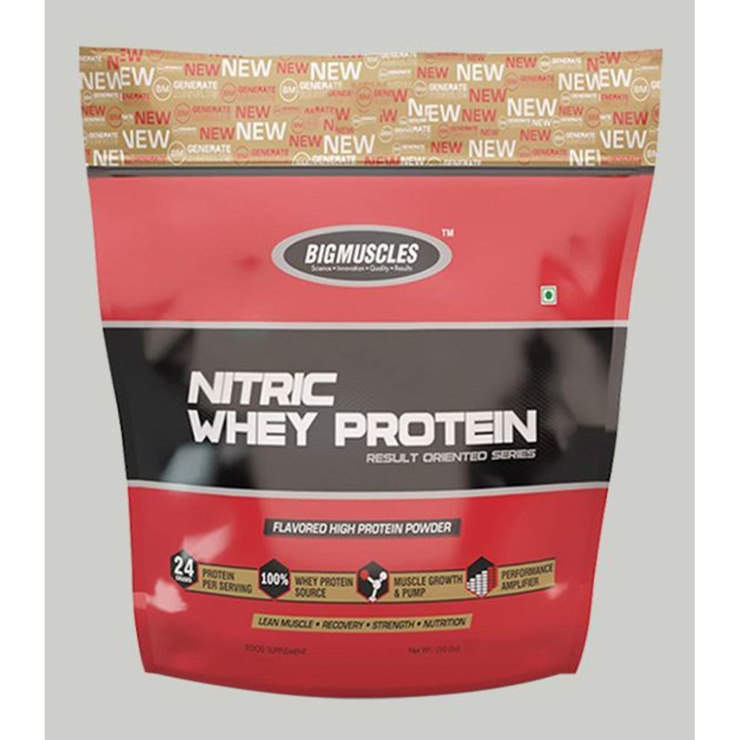 MastMart Bigmuscles Nutrition Nitric Whey Protein Strawberry Banana Twirl 10 lbs