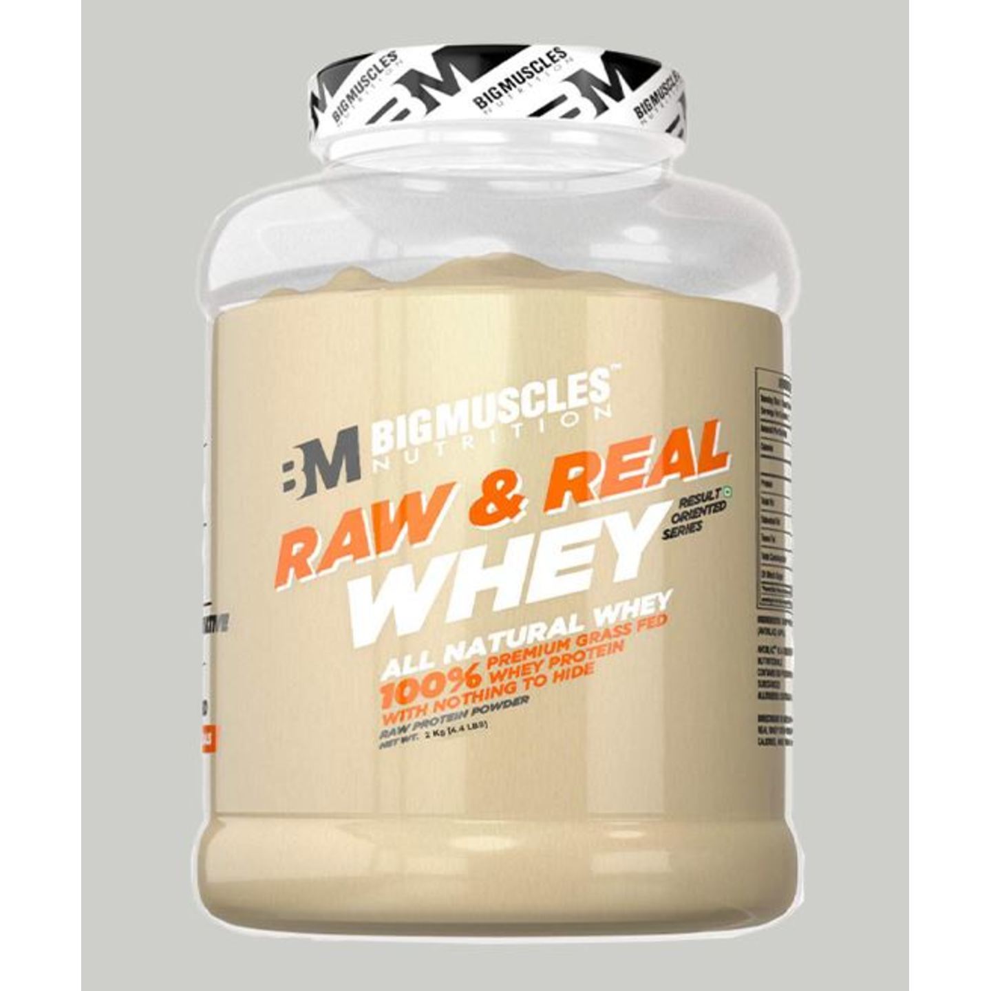 MastMart Bigmuscles Nutrition Raw & Real Whey Protein Unflavoured 4.4 lbs