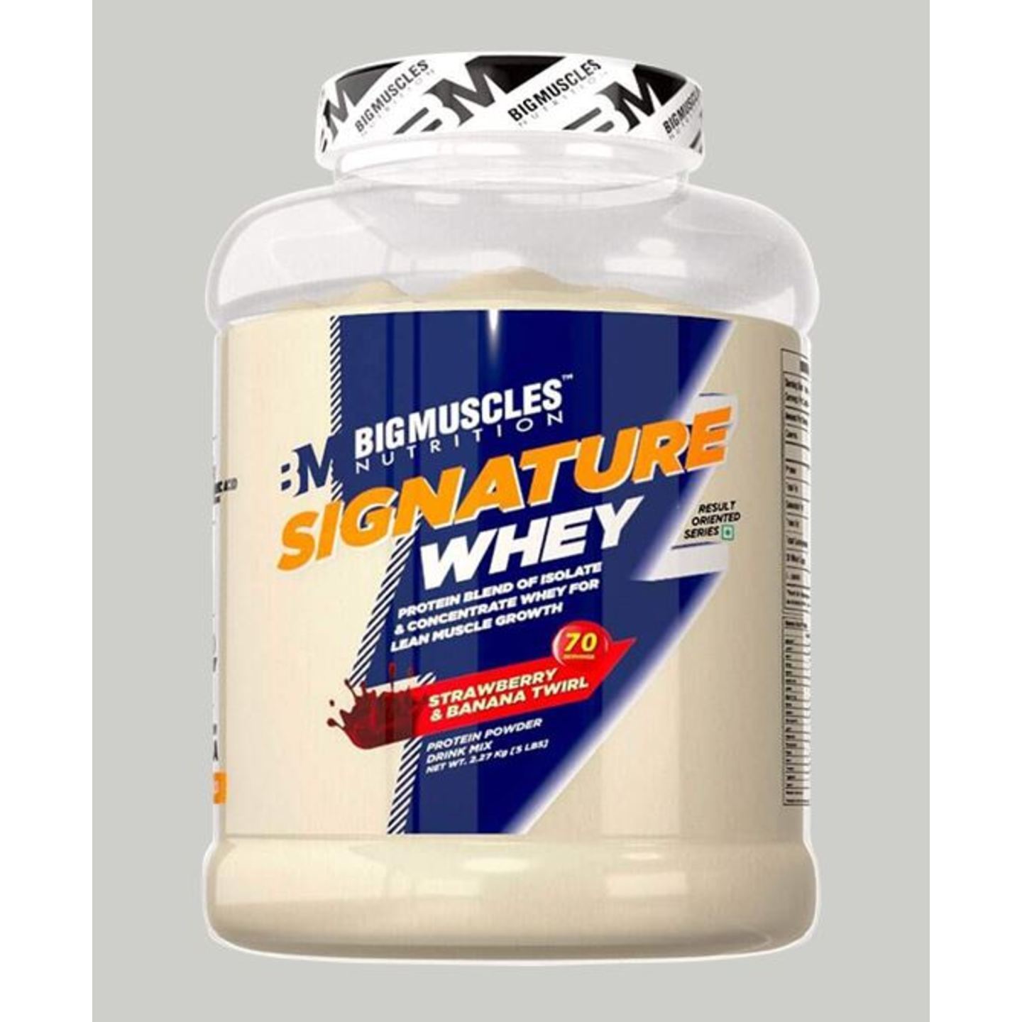 MastMart Bigmuscles Nutrition Signature Whey Protein Strawberry Banana Twirl 5lbs