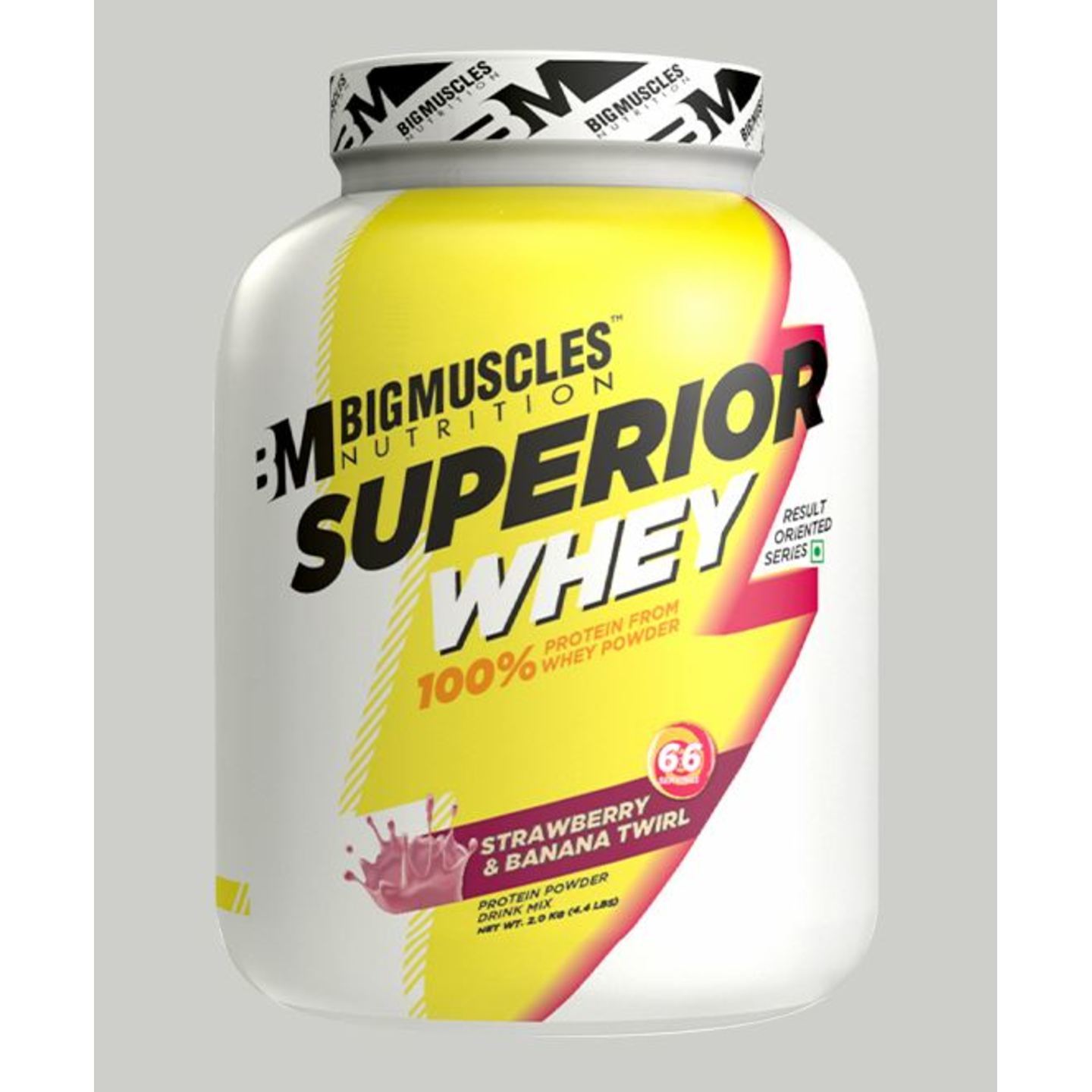 Bigmuscles Nutrition Superior Whey Protein Strawberry & Banana Twirl 4.4 lbs